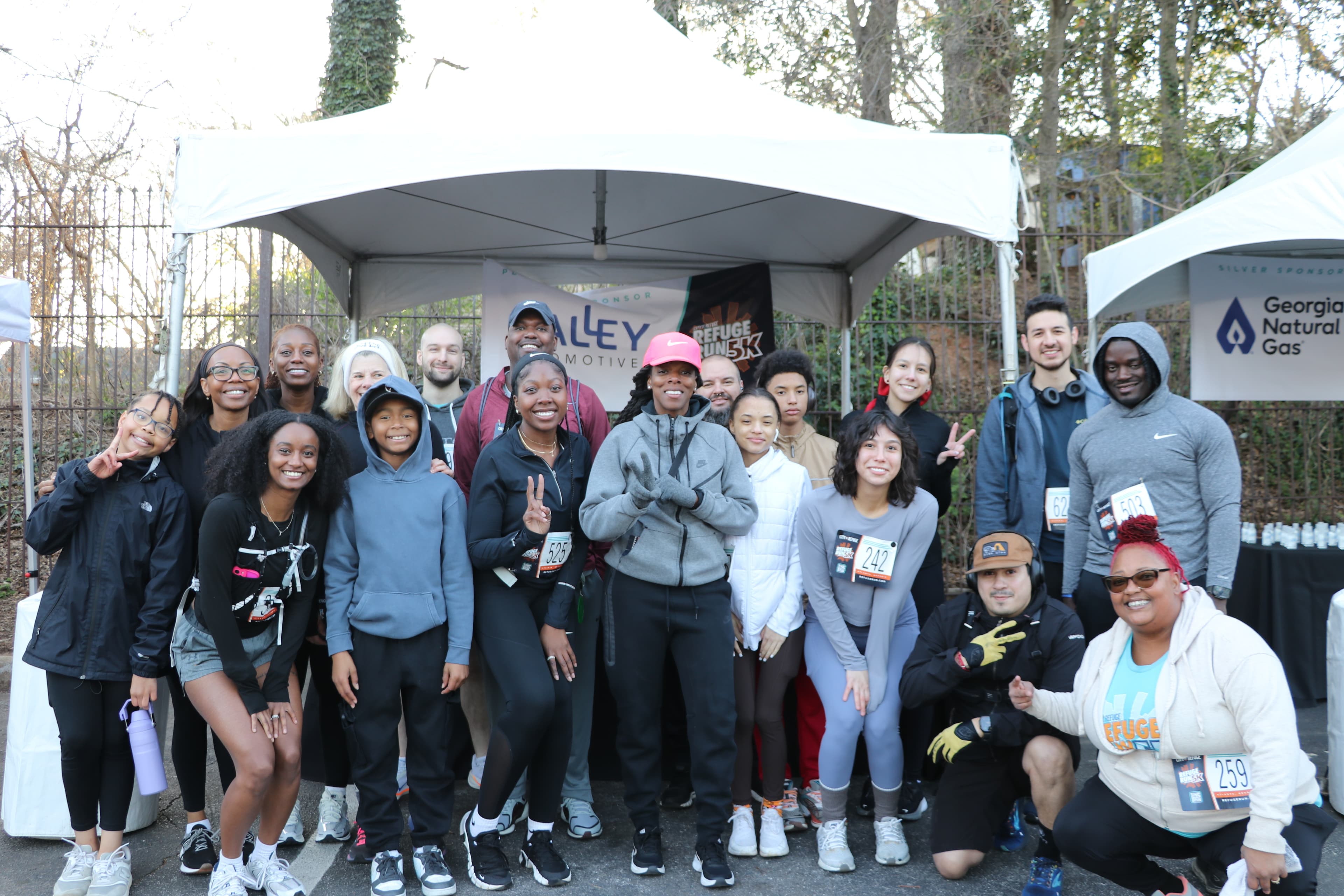 Community members participating in Refuge Run 5K